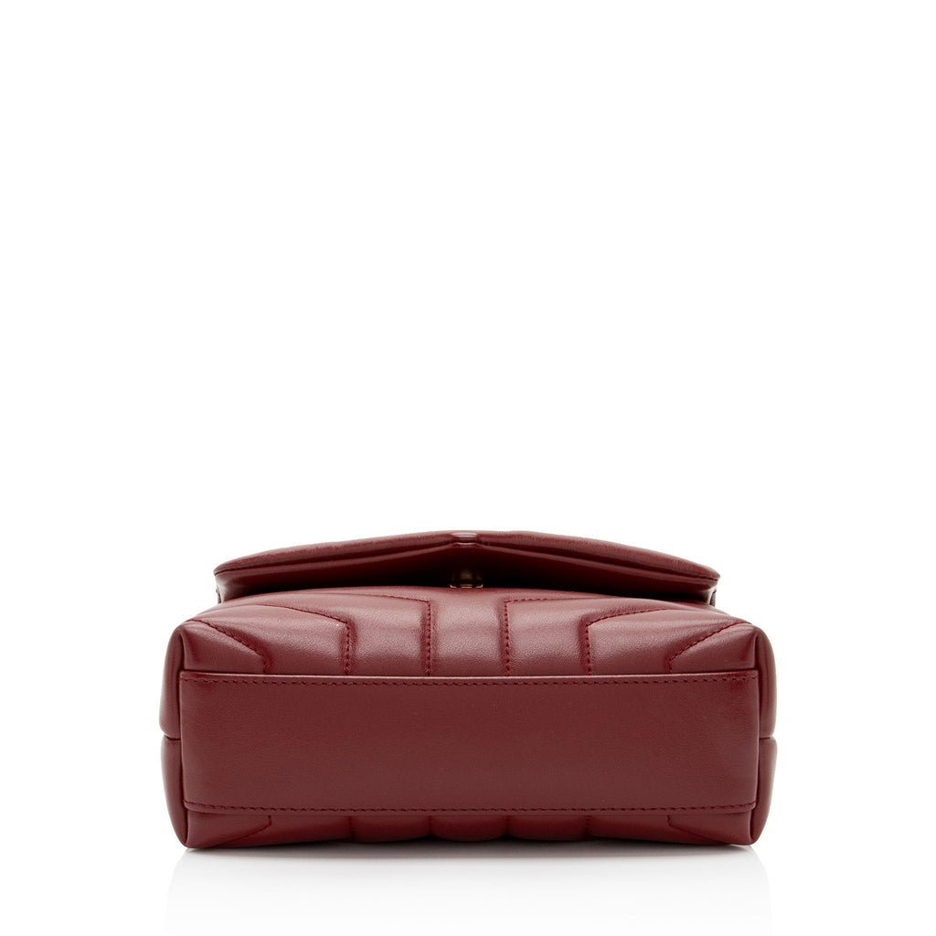Saint Laurent Matelasse Calfskin Monogram LouLou Toy Crossbody (SHF-PXzdWg)