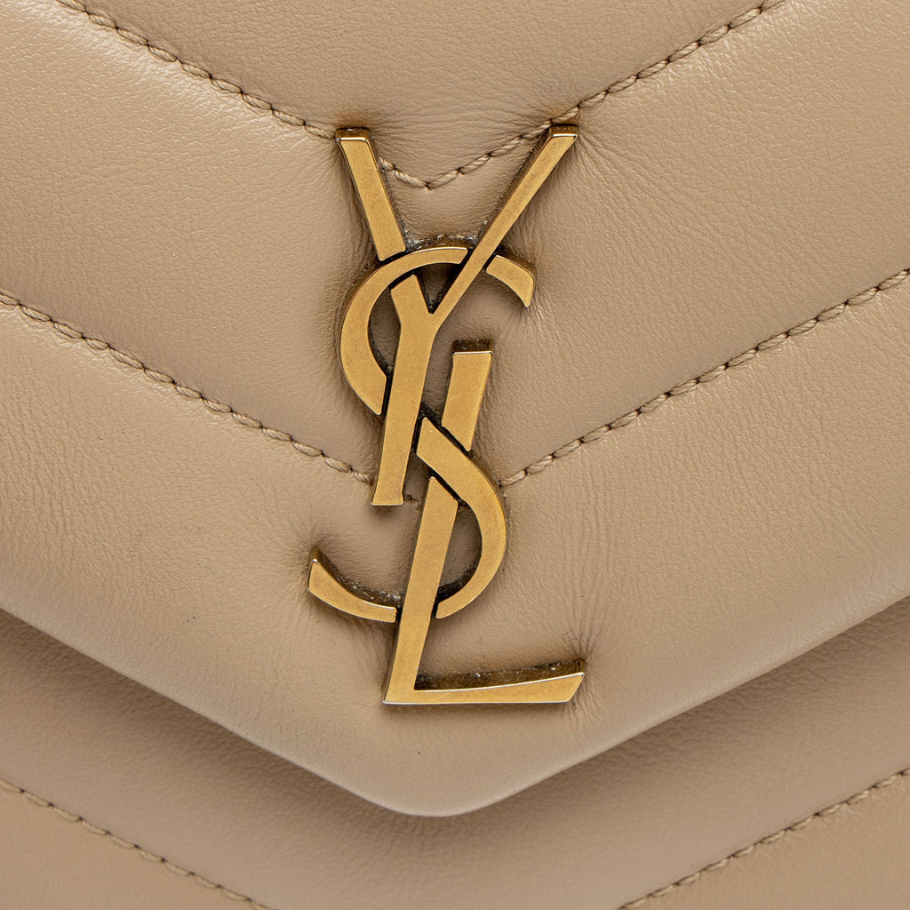 Saint Laurent Matelasse Calfskin Monogram LouLou Toy Crossbody (SHF-I8aWGS)
