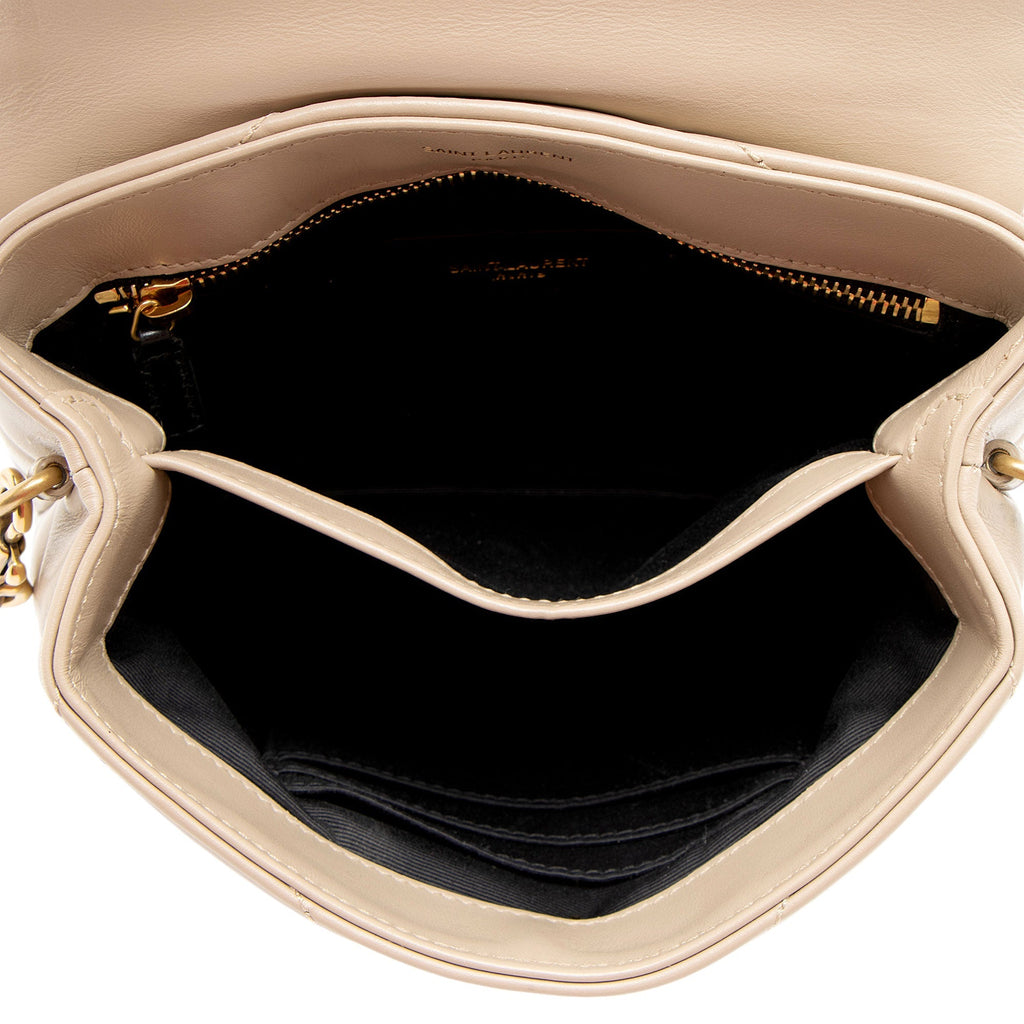 Saint Laurent Matelasse Calfskin Monogram LouLou Toy Crossbody (SHF-I8aWGS)