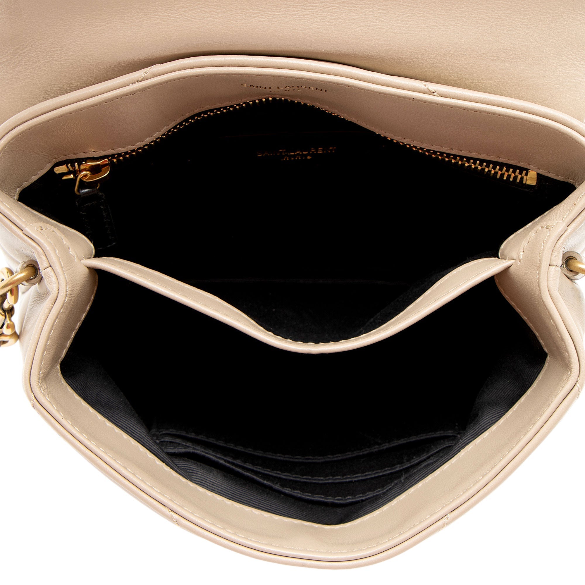 Saint Laurent Matelasse Calfskin Monogram LouLou Toy Crossbody (SHF-I8aWGS)