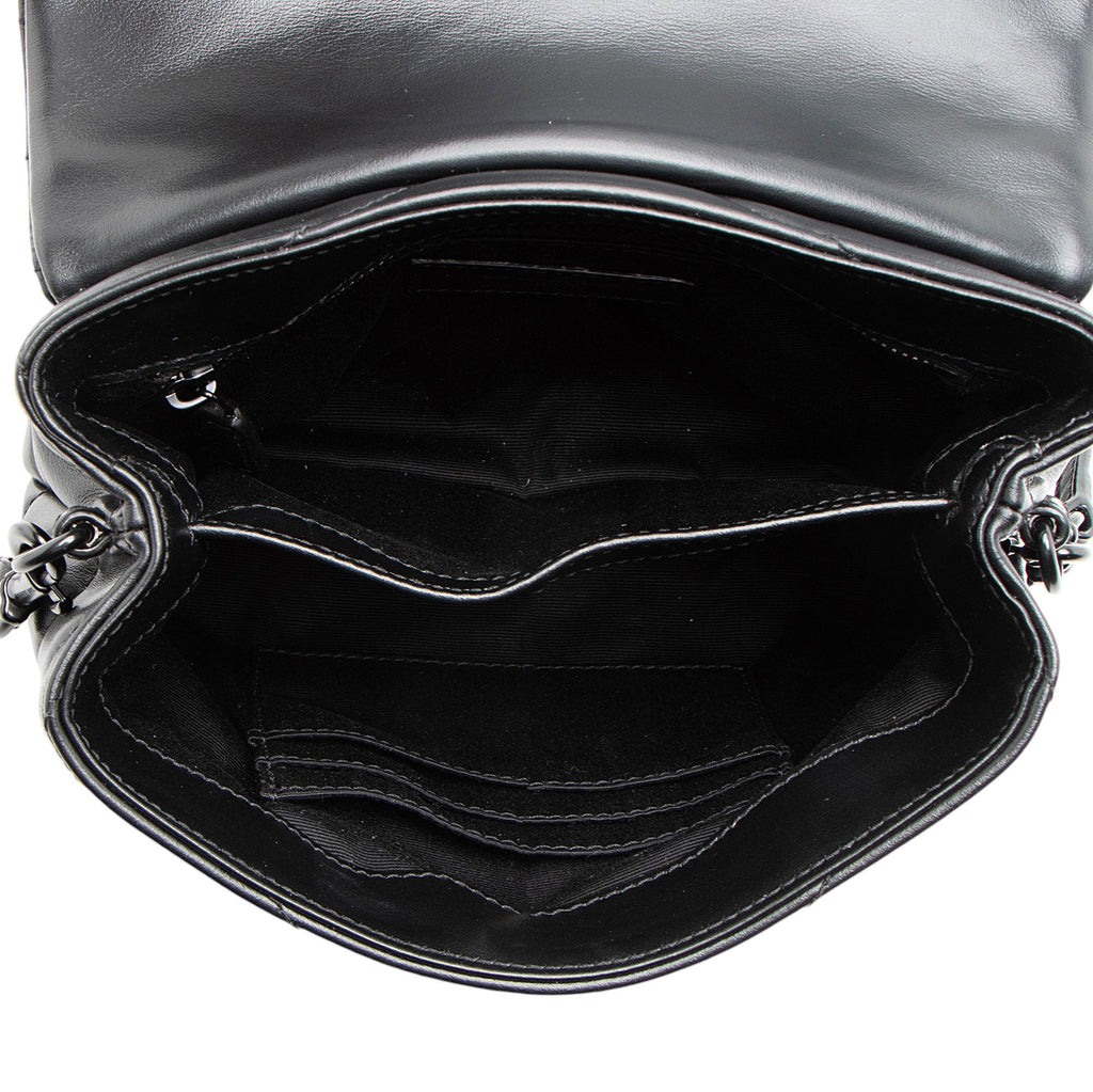 Saint Laurent Matelasse Calfskin Monogram LouLou Toy Crossbody (SHF-oHahXx)