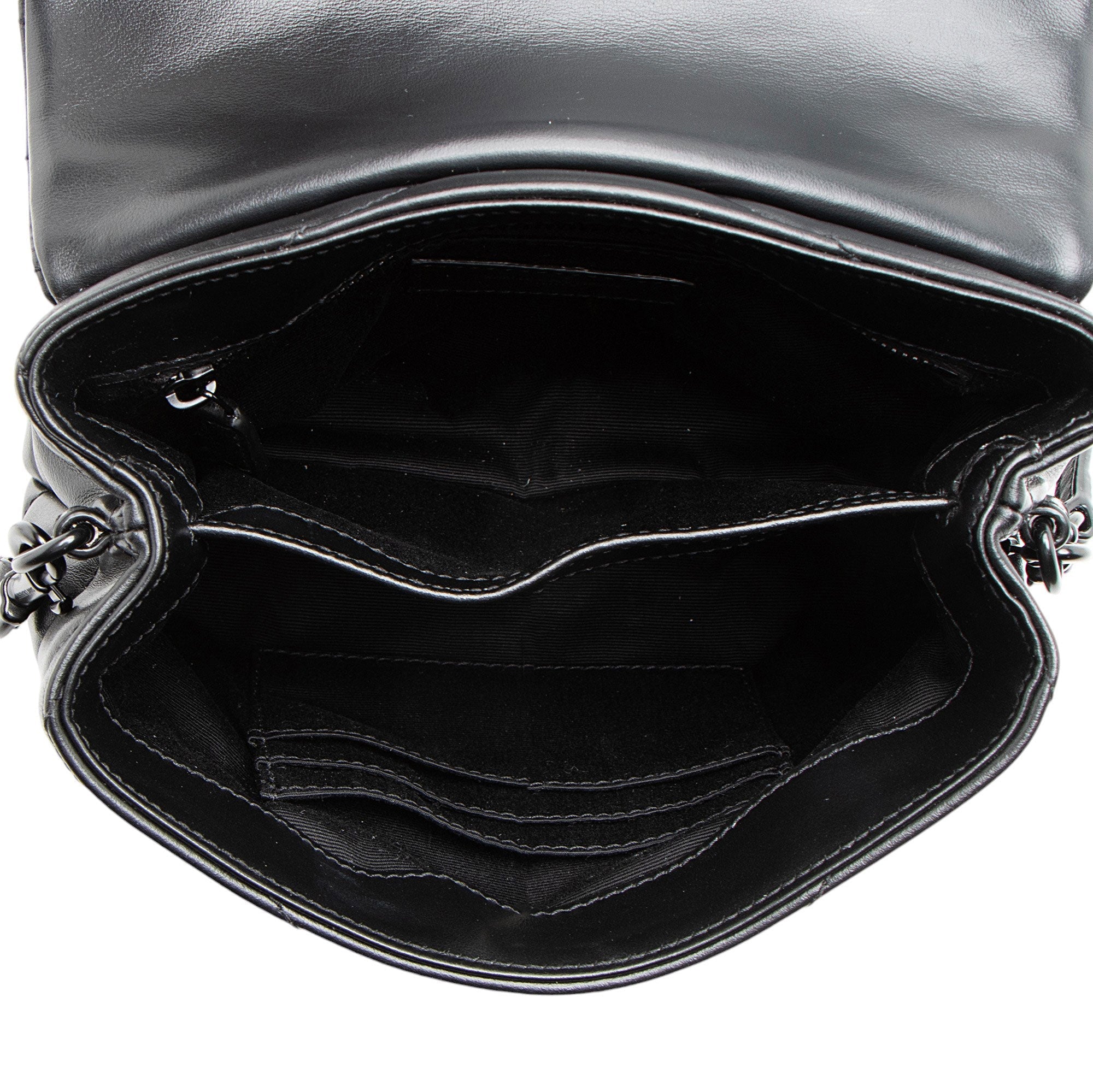 Saint Laurent Matelasse Calfskin Monogram LouLou Toy Crossbody (SHF-oHahXx)