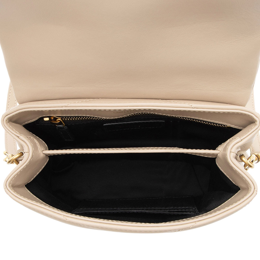 Saint Laurent Matelasse Calfskin Monogram LouLou Toy Crossbody