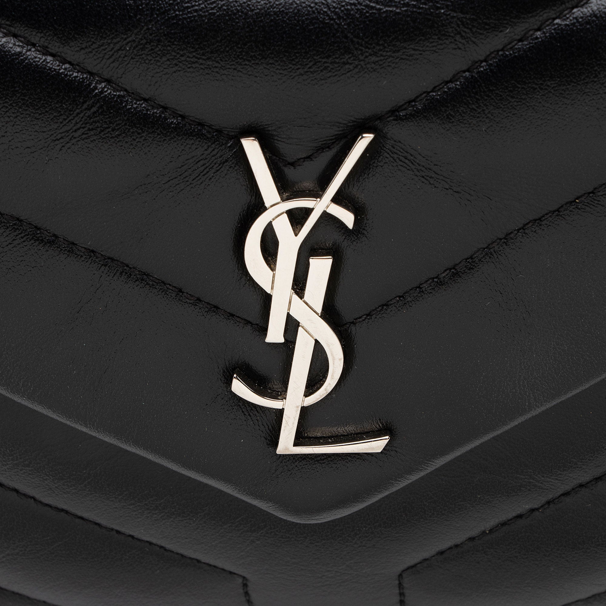 Saint Laurent Matelasse Calfskin Monogram LouLou Toy Crossbody
