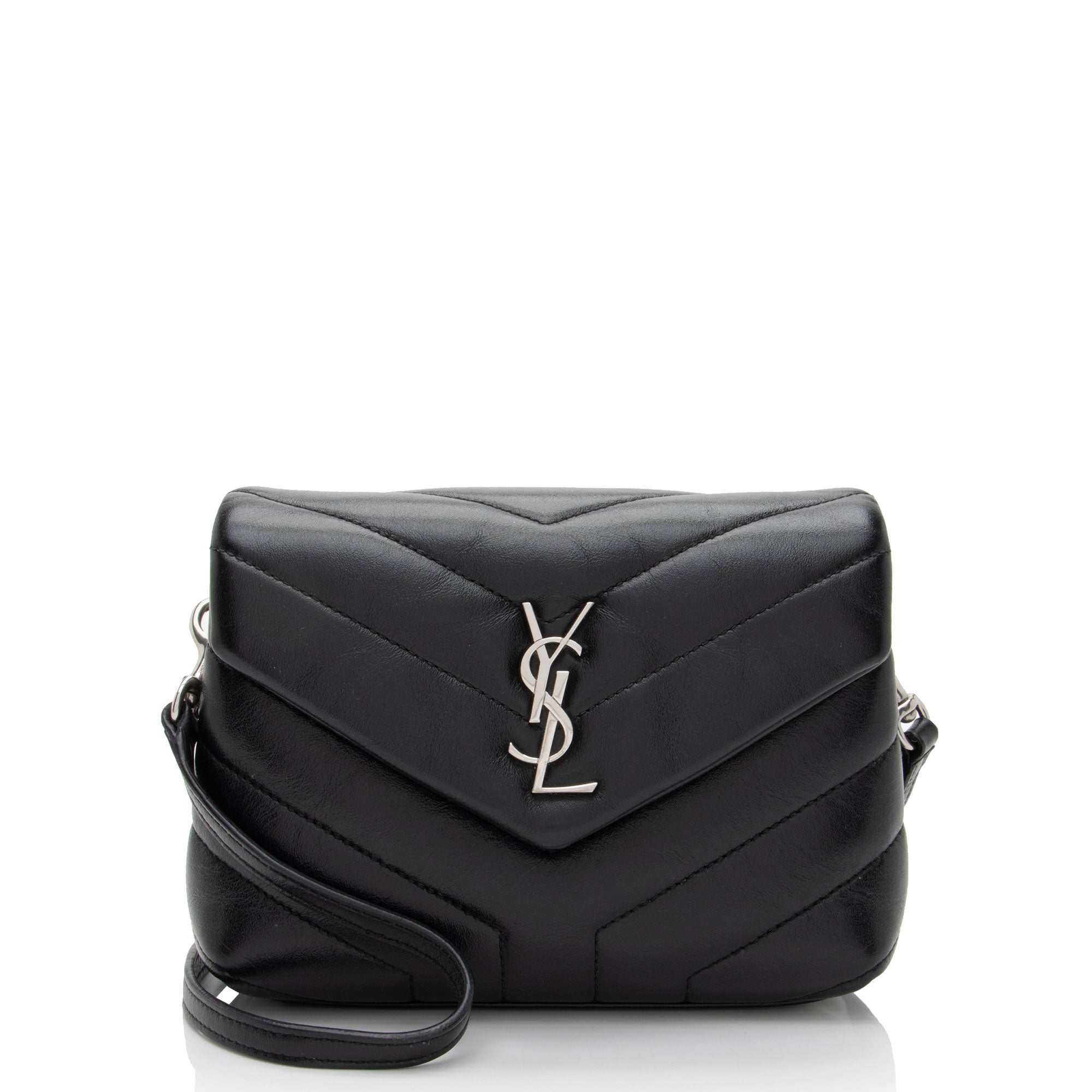 Saint Laurent Matelasse Calfskin Monogram LouLou Toy Crossbody