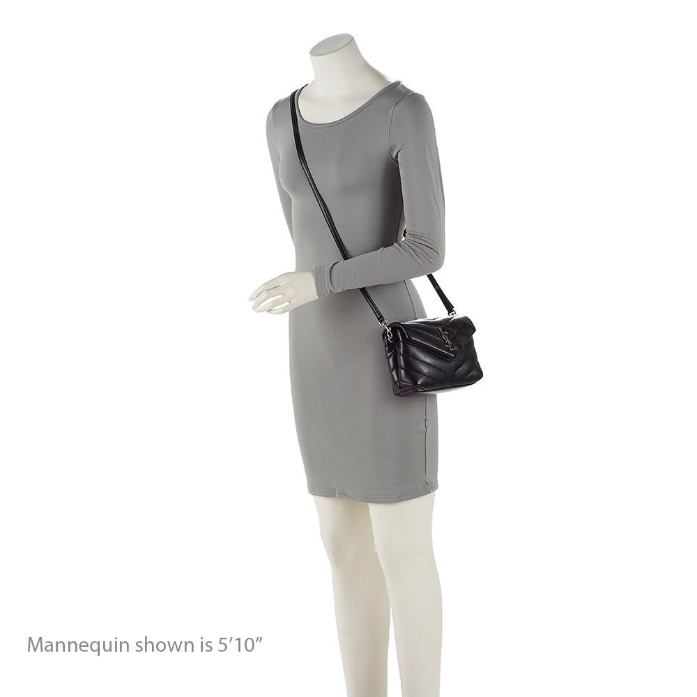 Saint Laurent Matelasse Calfskin Monogram LouLou Toy Crossbody