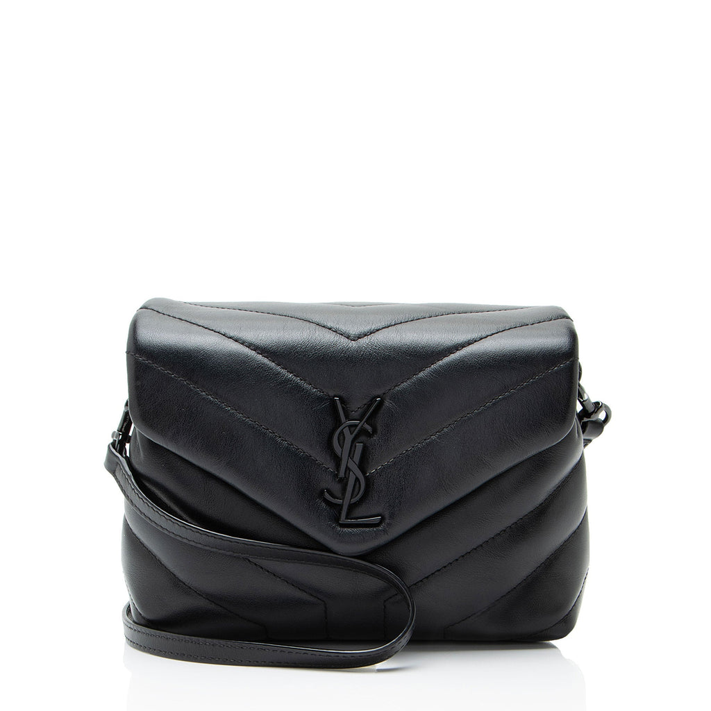 Saint Laurent Matelasse Calfskin Monogram LouLou Toy Crossbody