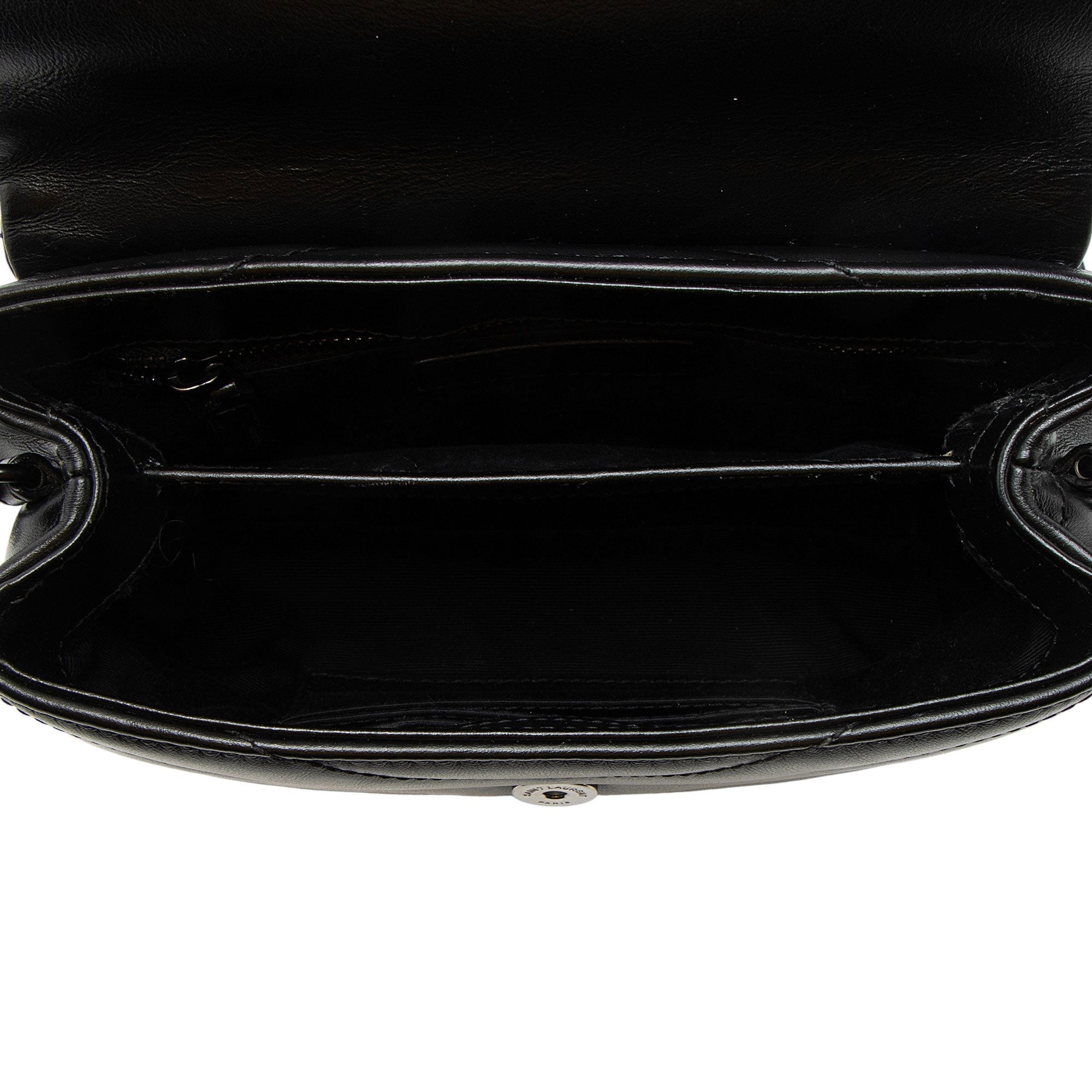 Saint Laurent Matelasse Calfskin Monogram LouLou Toy Crossbody