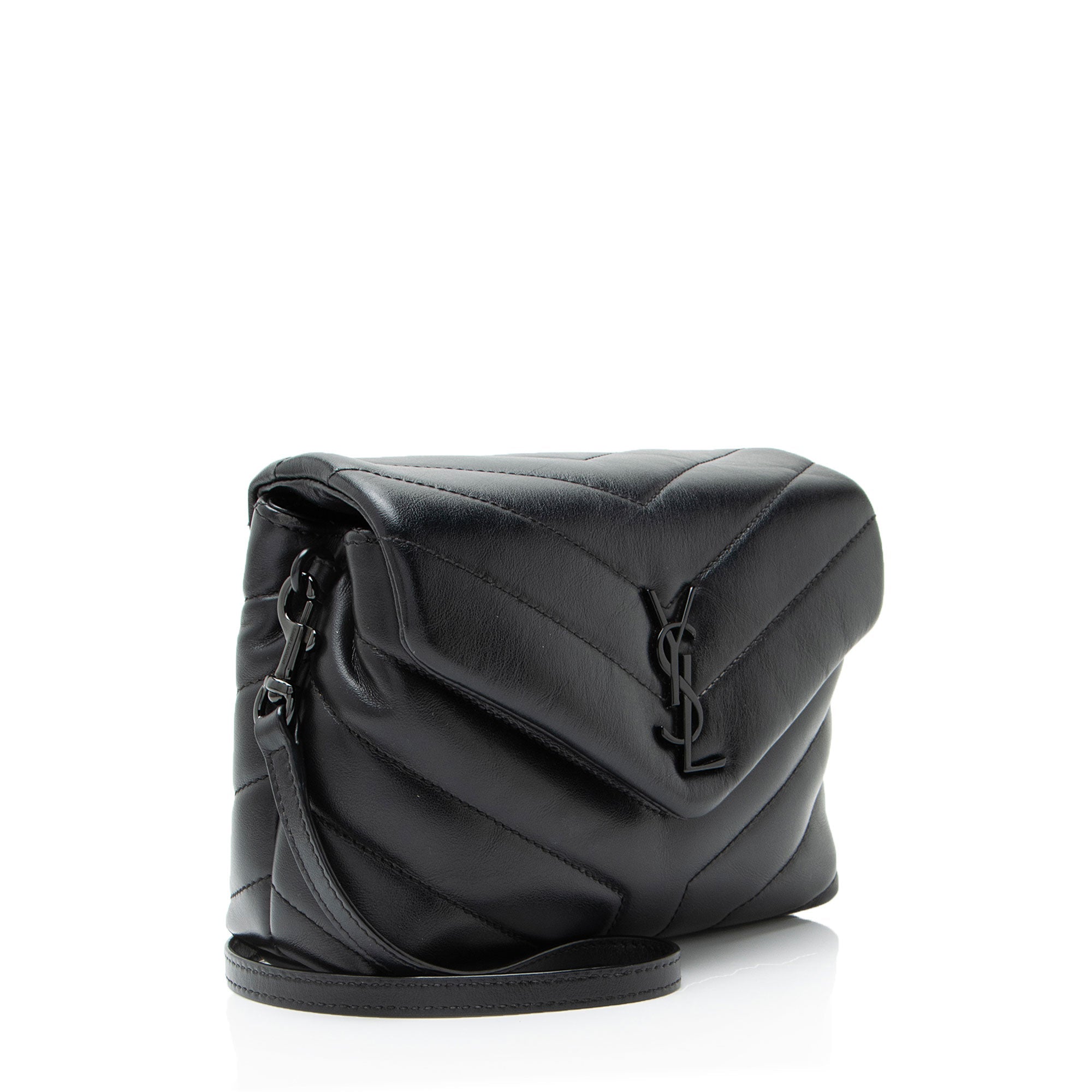 Saint Laurent Matelasse Calfskin Monogram LouLou Toy Crossbody