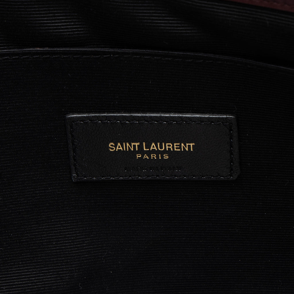Saint Laurent Matelasse Calfskin Monogram Medium Wristlet