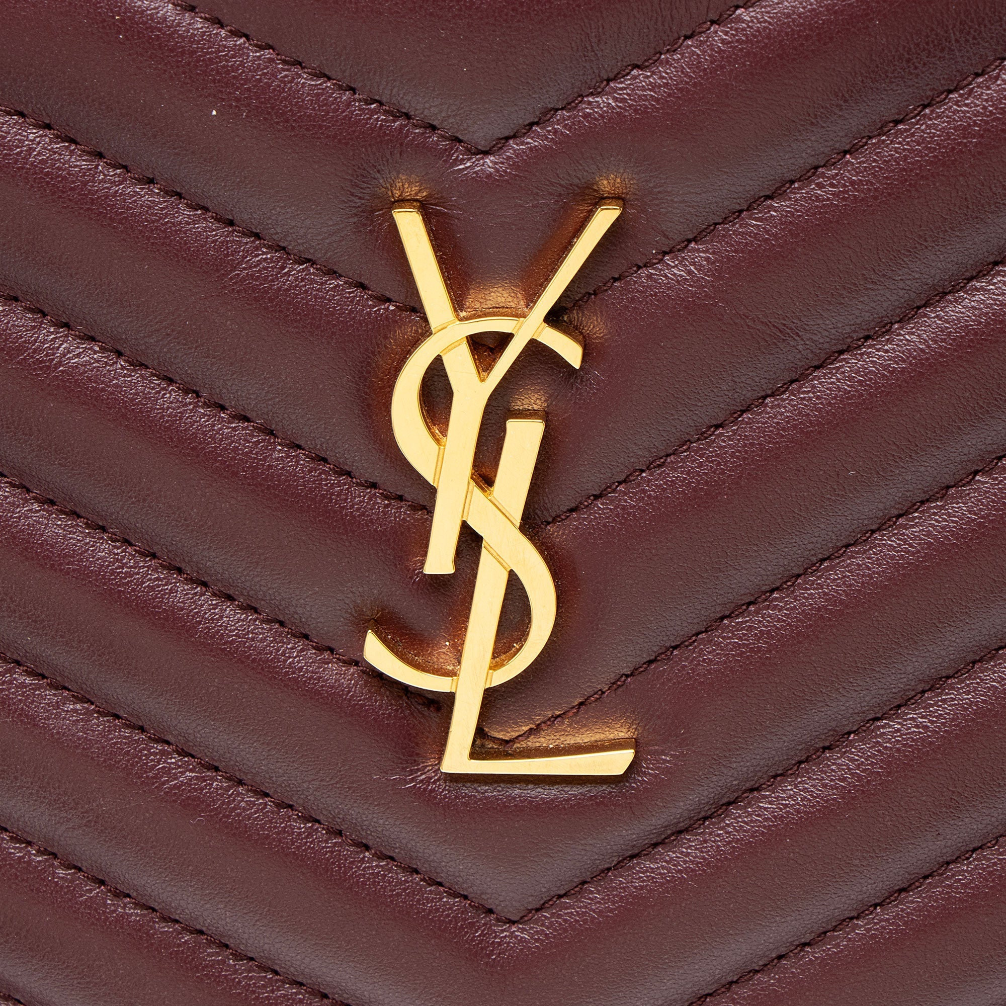 Saint Laurent Matelasse Calfskin Monogram Medium Wristlet