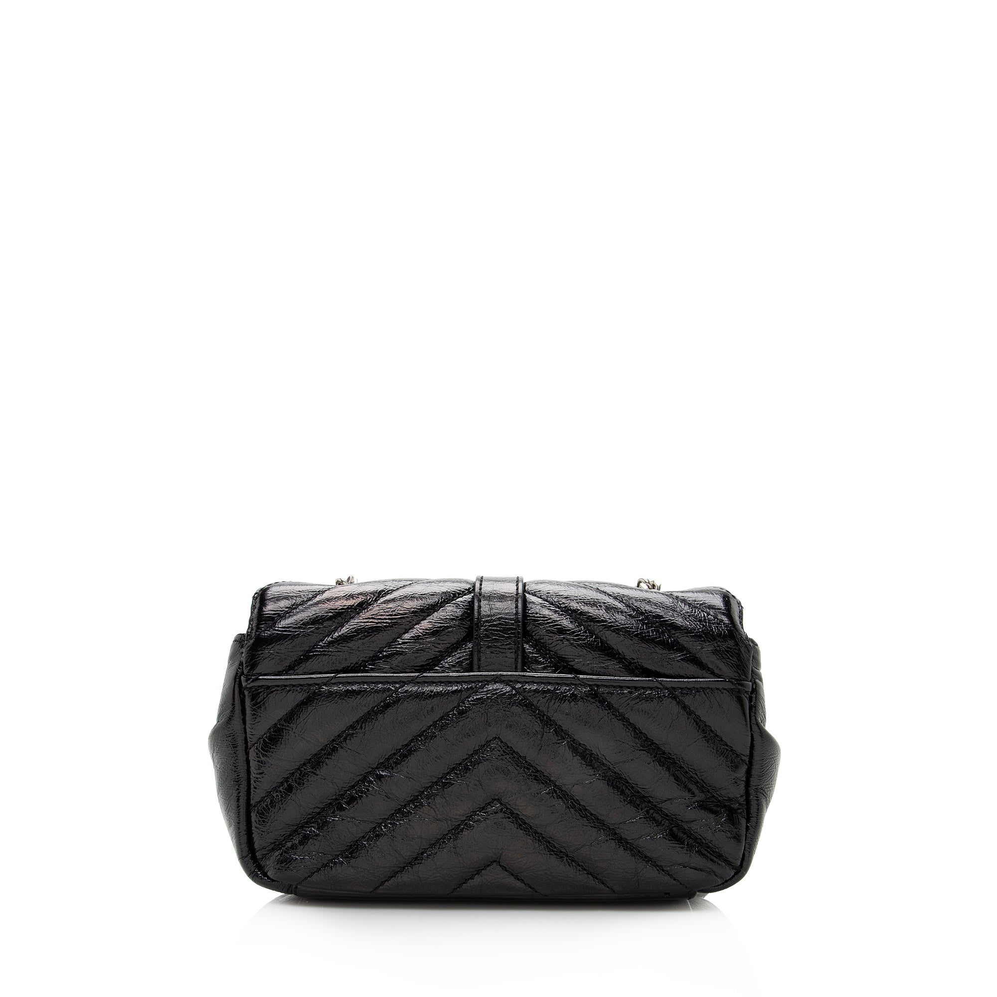 Saint Laurent Matelasse Calfskin Monogram Punk Chain Baby Crossbody Bag (SHF-22834)