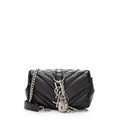 Saint Laurent Matelasse Calfskin Monogram Punk Chain Baby Crossbody Bag (SHF-22834)