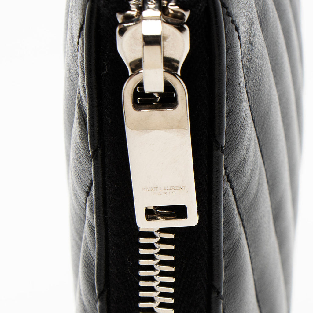 Saint Laurent Matelasse Calfskin Monogram Small Wristlet