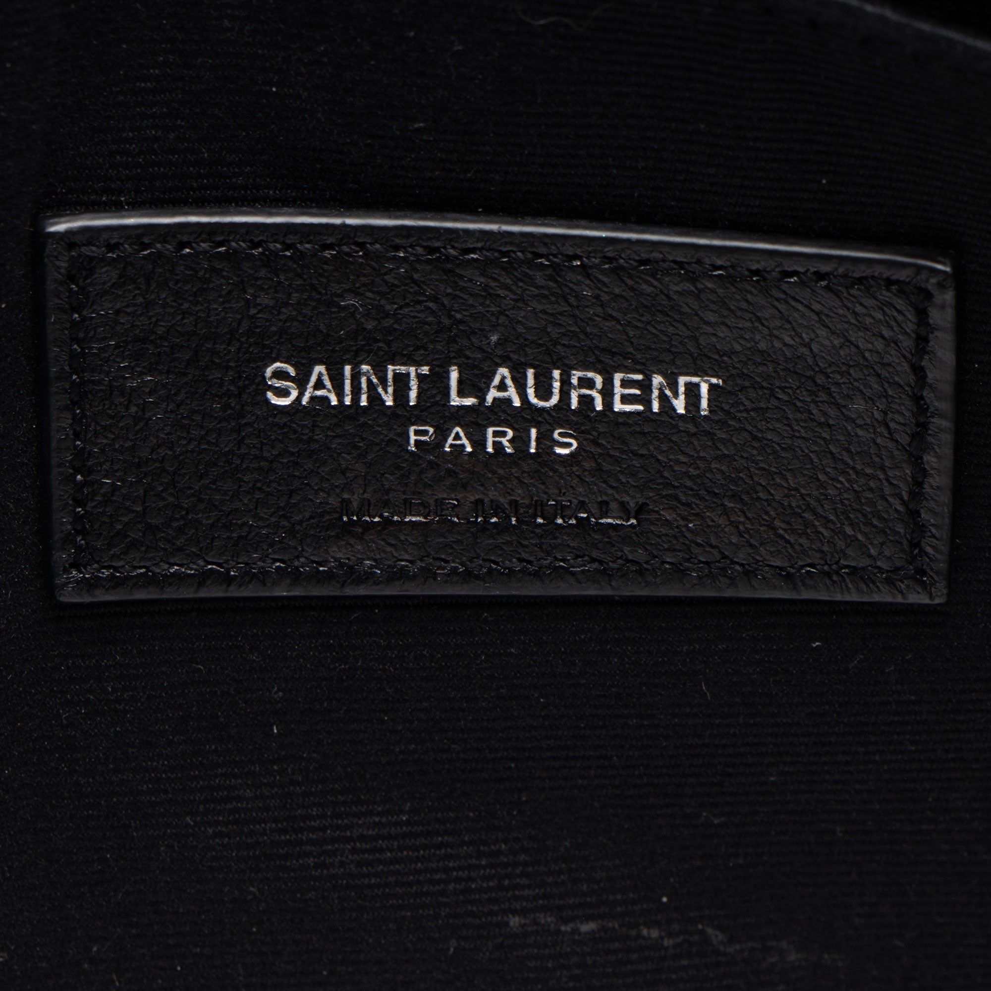 Saint Laurent Matelasse Calfskin Monogram Small Wristlet