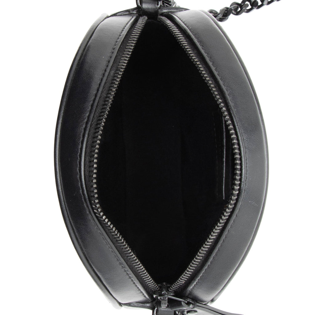 Saint Laurent Matelasse Calfskin Monogram Vinyle Round Camera Bag
