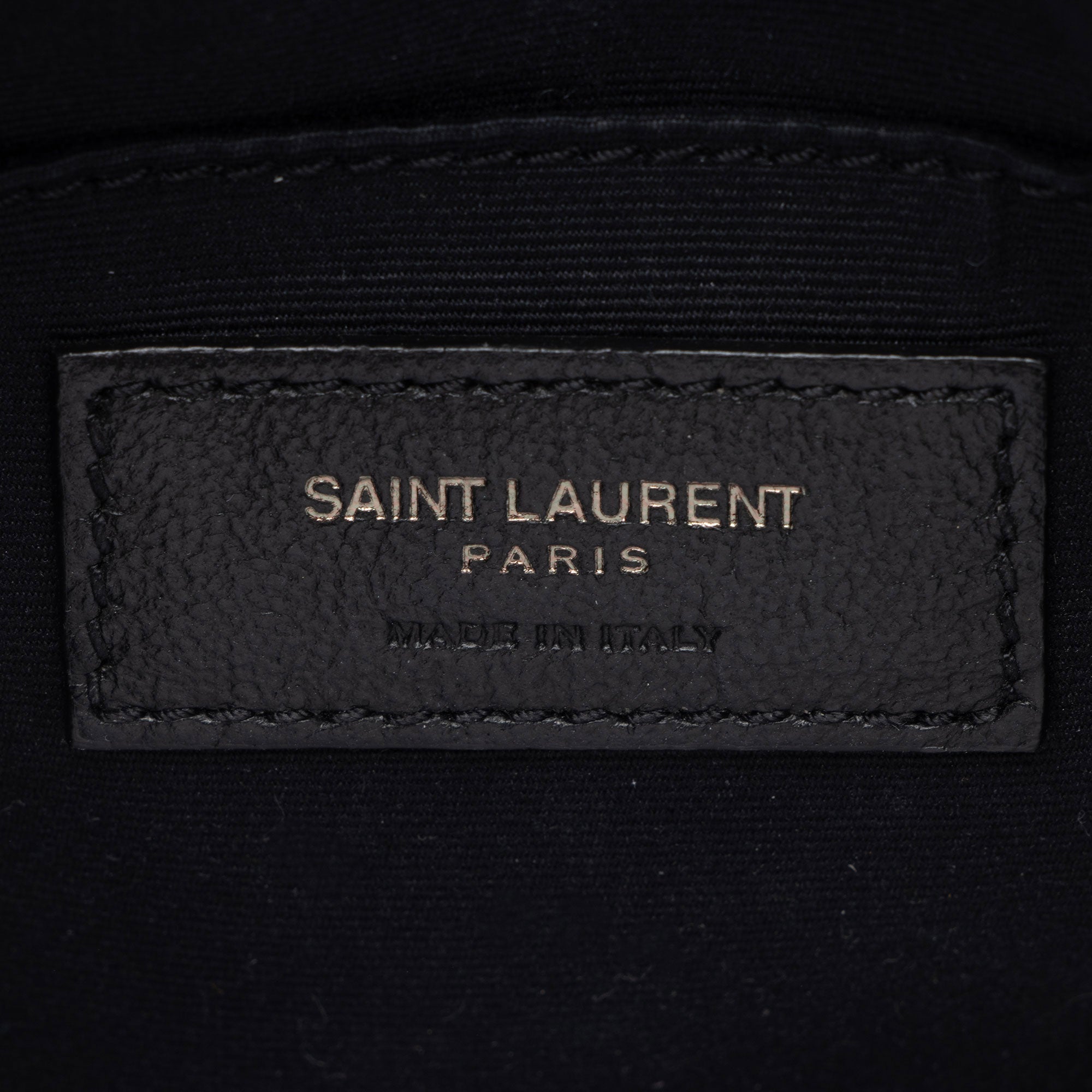 Saint Laurent Matelasse Calfskin Monogram Vinyle Round Camera Bag