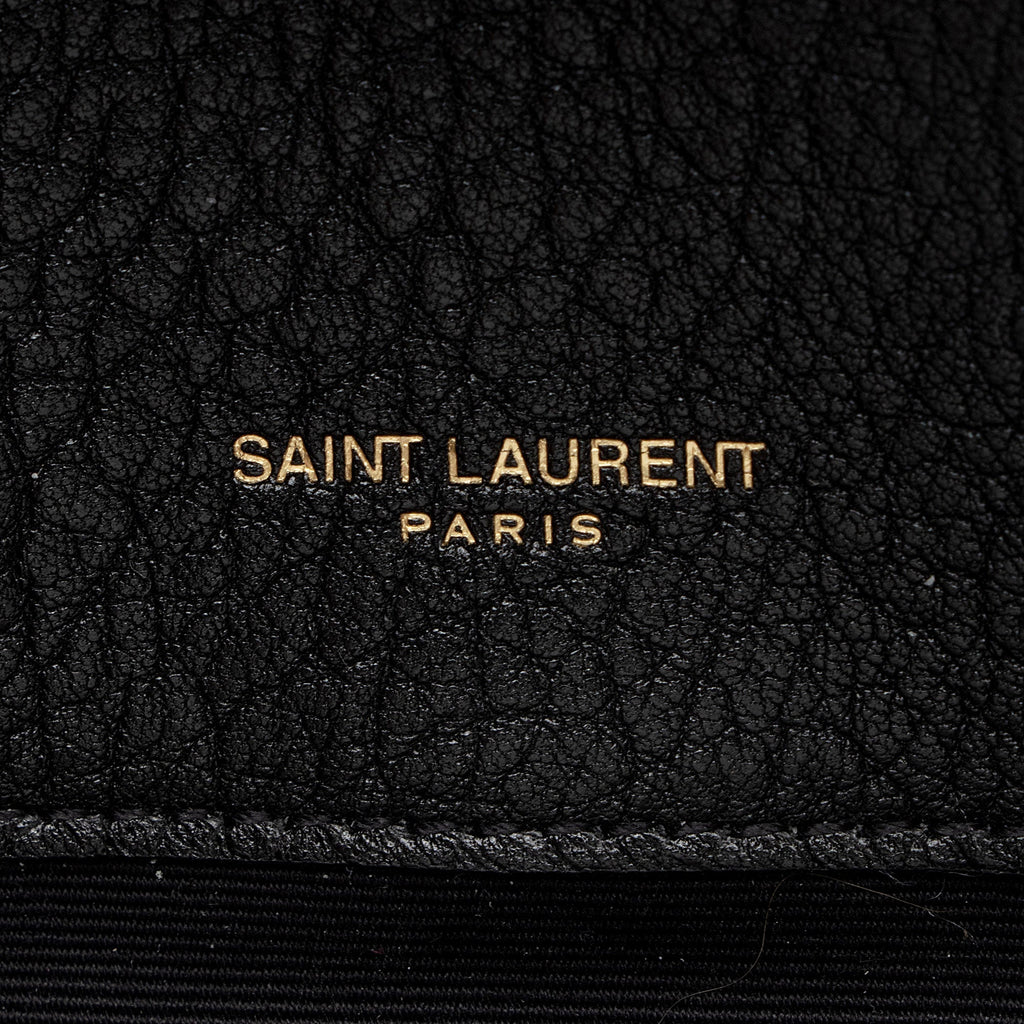 Saint Laurent Matelasse Calfskin Suede Monogram College Medium Shoulder Bag