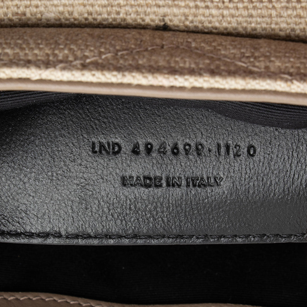 Saint Laurent Matelasse Canvas Monogram LouLou Chain Small Crossbody Bag (SHF-S2G13U)