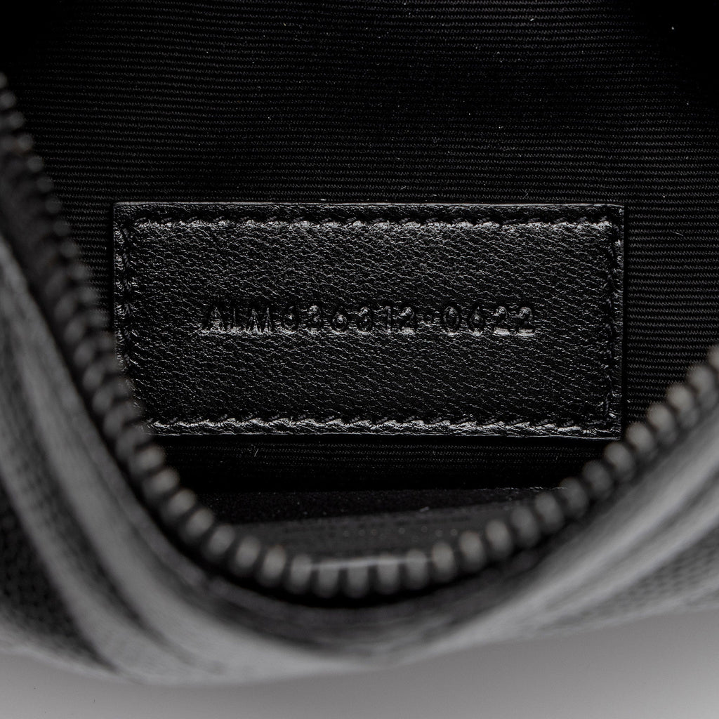 Saint Laurent Matelasse Grain de Poudre Monogram Bill Pouch (SHF-sKwgXB)