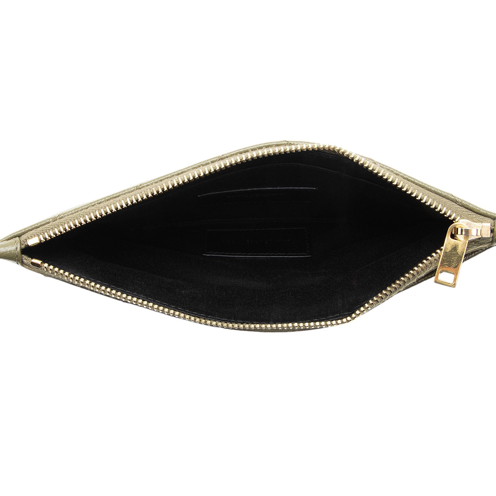 Saint Laurent Matelasse Grain de Poudre Monogram Bill Pouch
