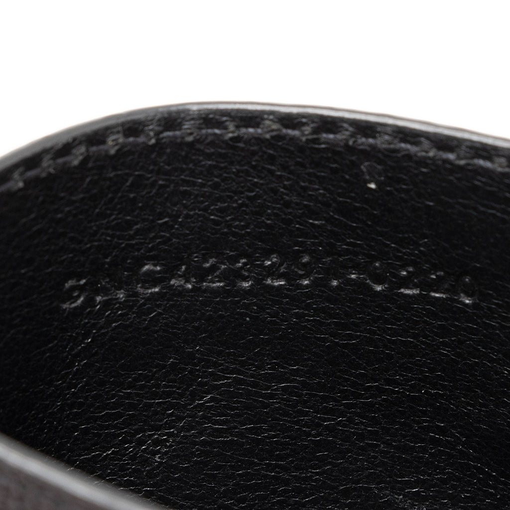 Saint Laurent Matelasse Grain de Poudre Monogram Card Case (SHF-Kamwcq)