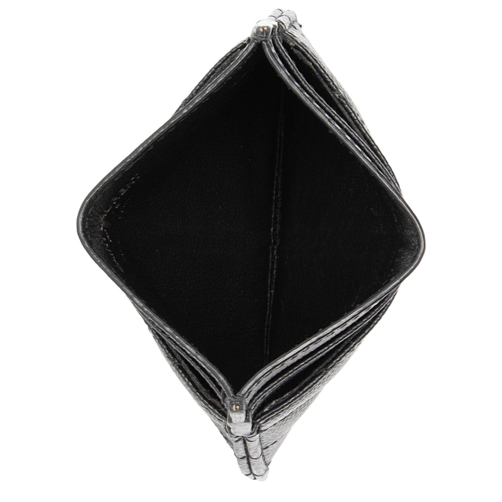 Saint Laurent Matelasse Grain de Poudre Monogram Card Case (SHF-Kamwcq)
