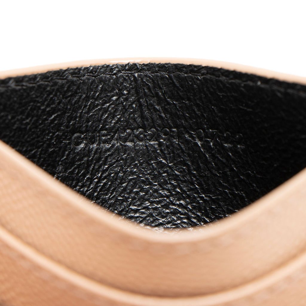 Saint Laurent Matelasse Grain de Poudre Monogram Card Case (SHF-jgISW5)