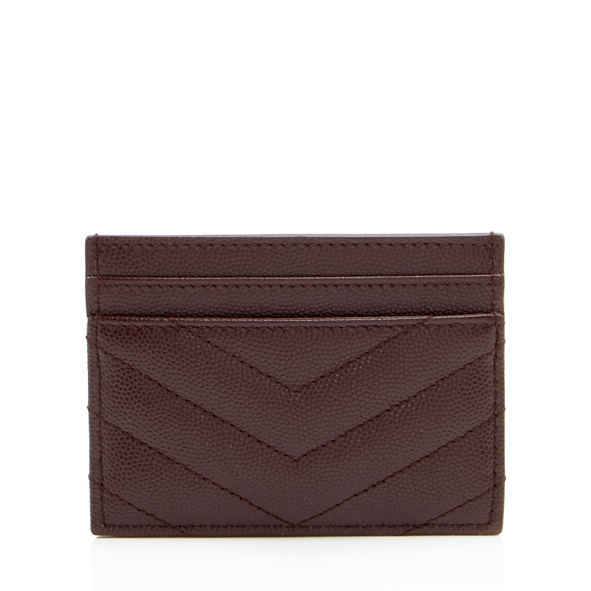 Saint Laurent Matelasse Grain de Poudre Monogram Card Case