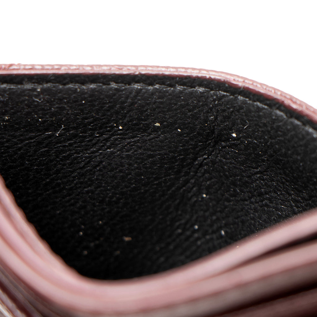 Saint Laurent Matelasse Grain de Poudre Monogram Card Case