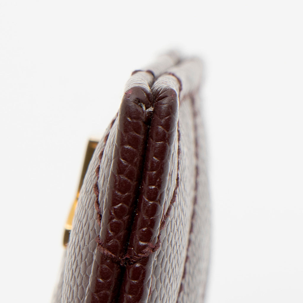 Saint Laurent Matelasse Grain de Poudre Monogram Card Case