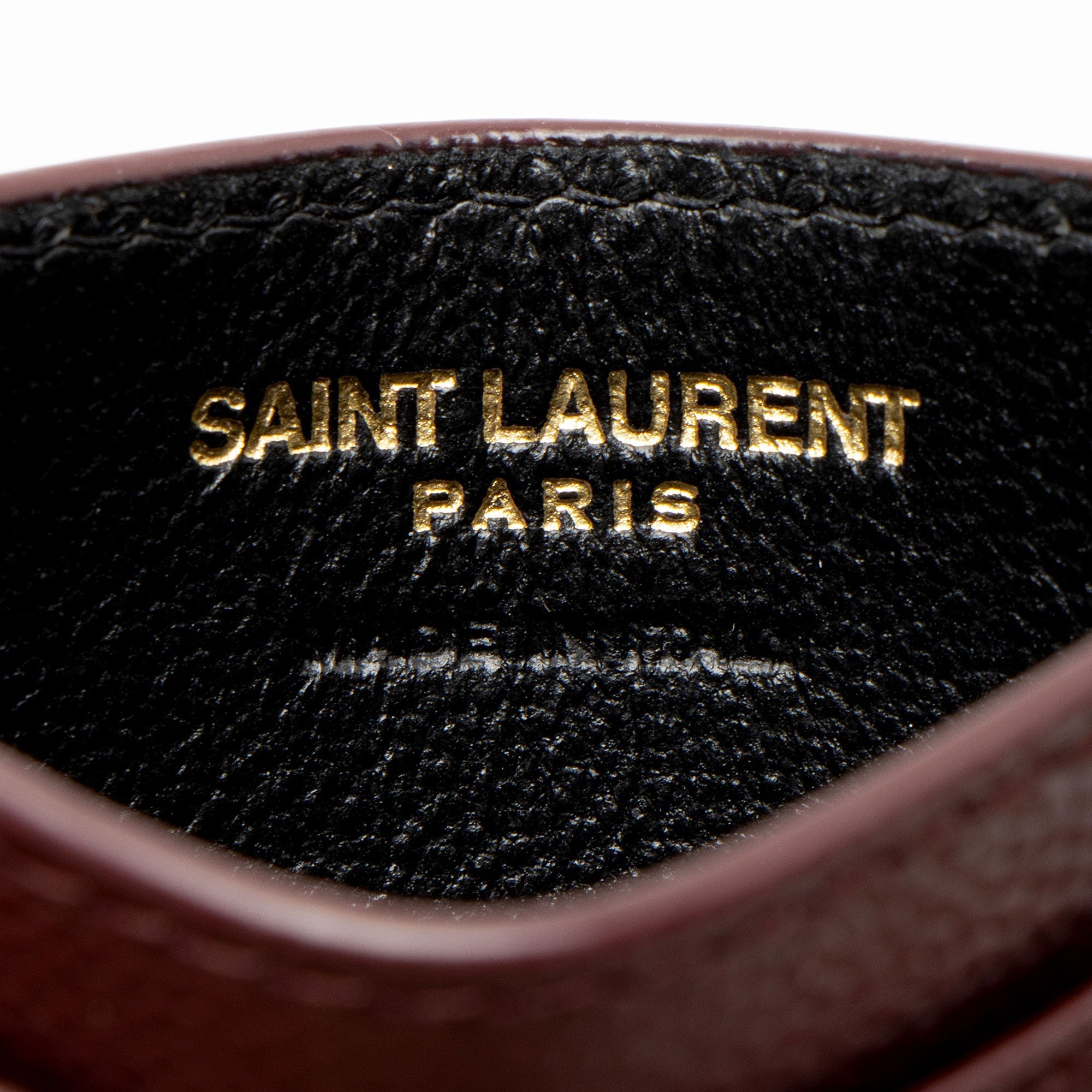 Saint Laurent Matelasse Grain de Poudre Monogram Card Case