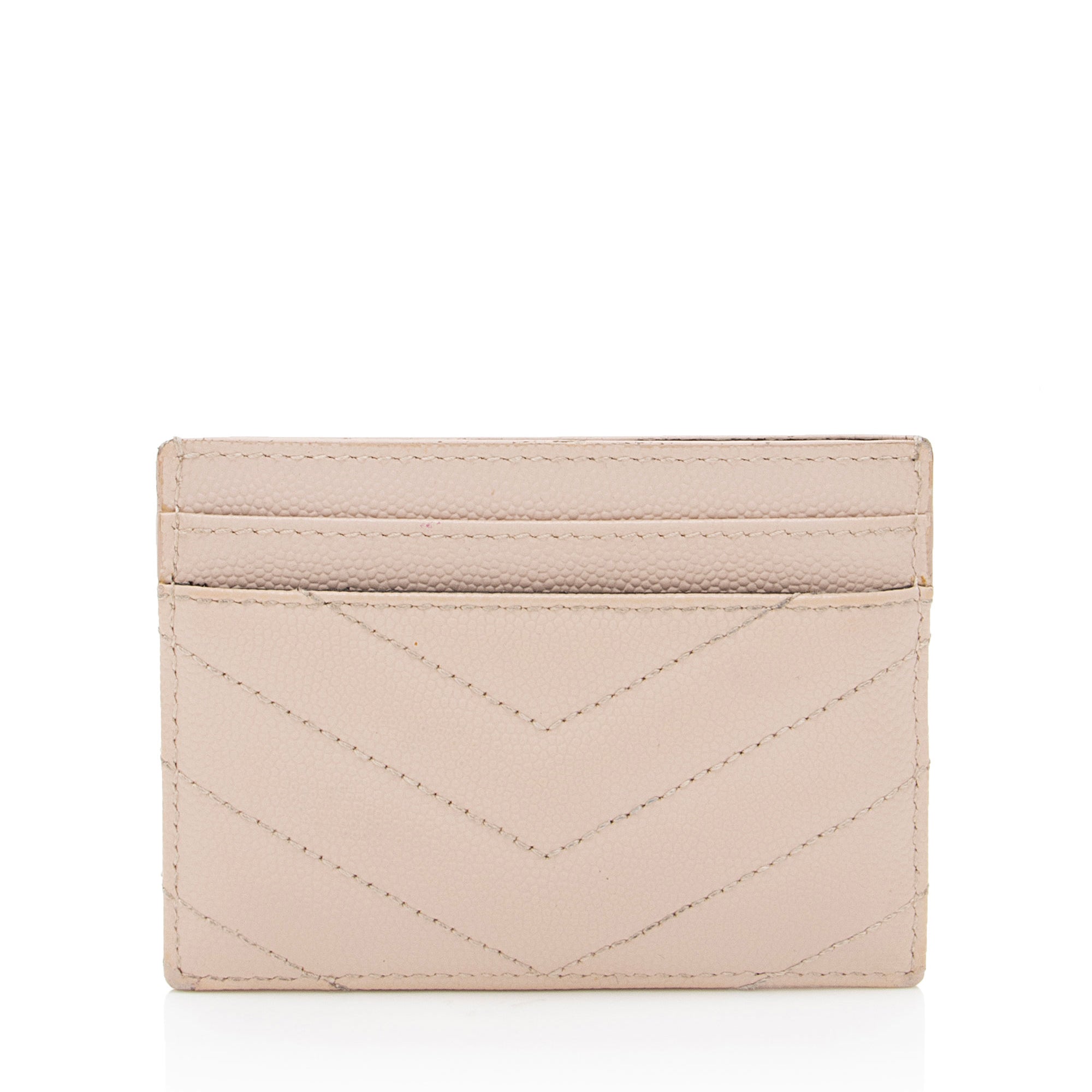 Saint Laurent Matelasse Grain de Poudre Monogram Card Case