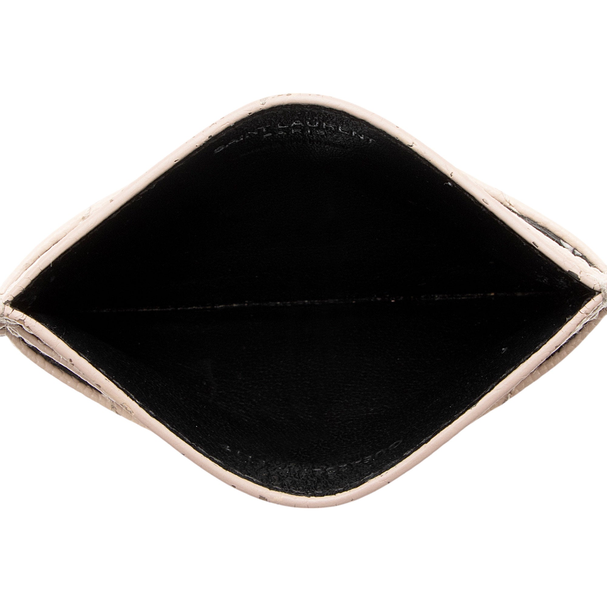 Saint Laurent Matelasse Grain de Poudre Monogram Card Case