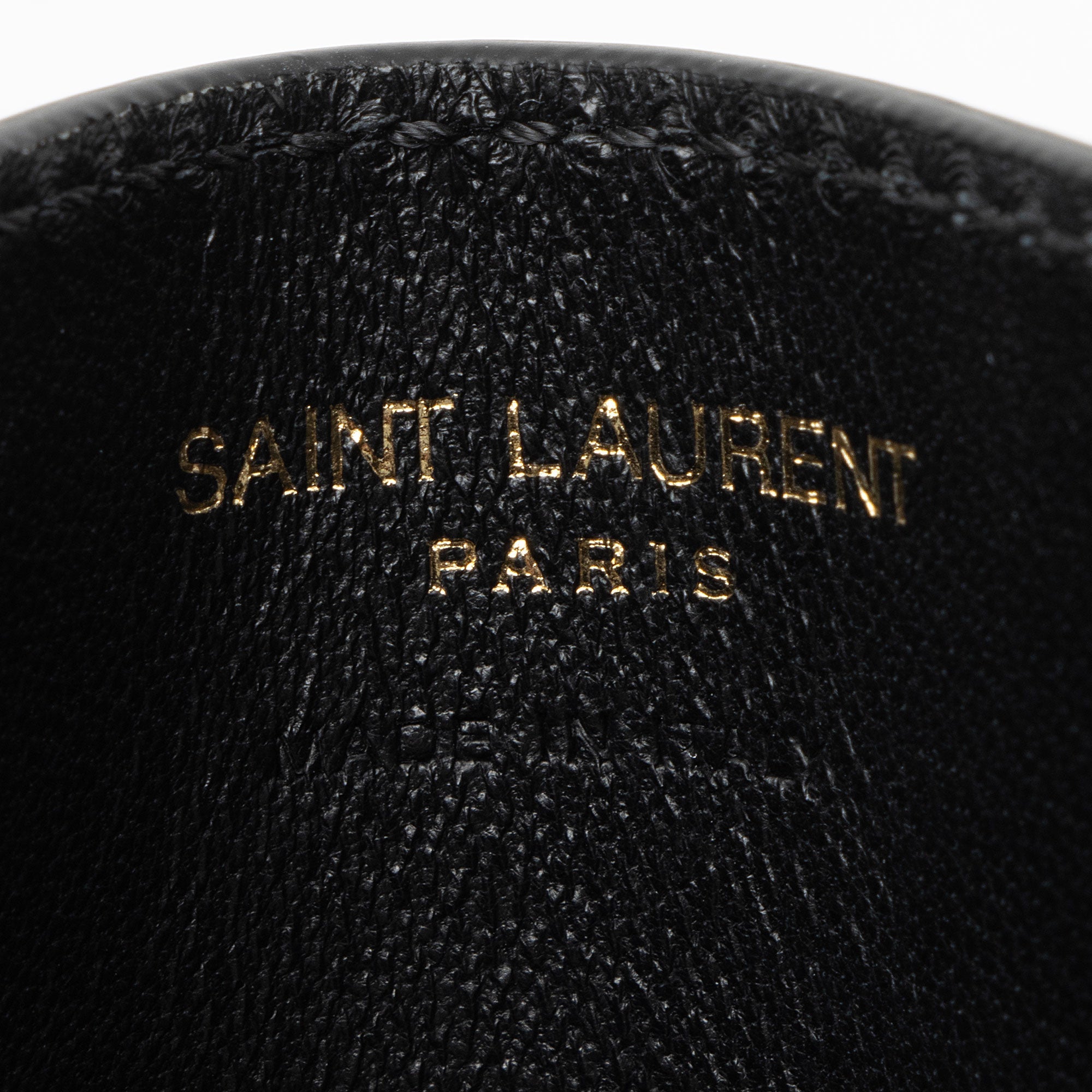 Saint Laurent Matelasse Grain de Poudre Monogram Card Case