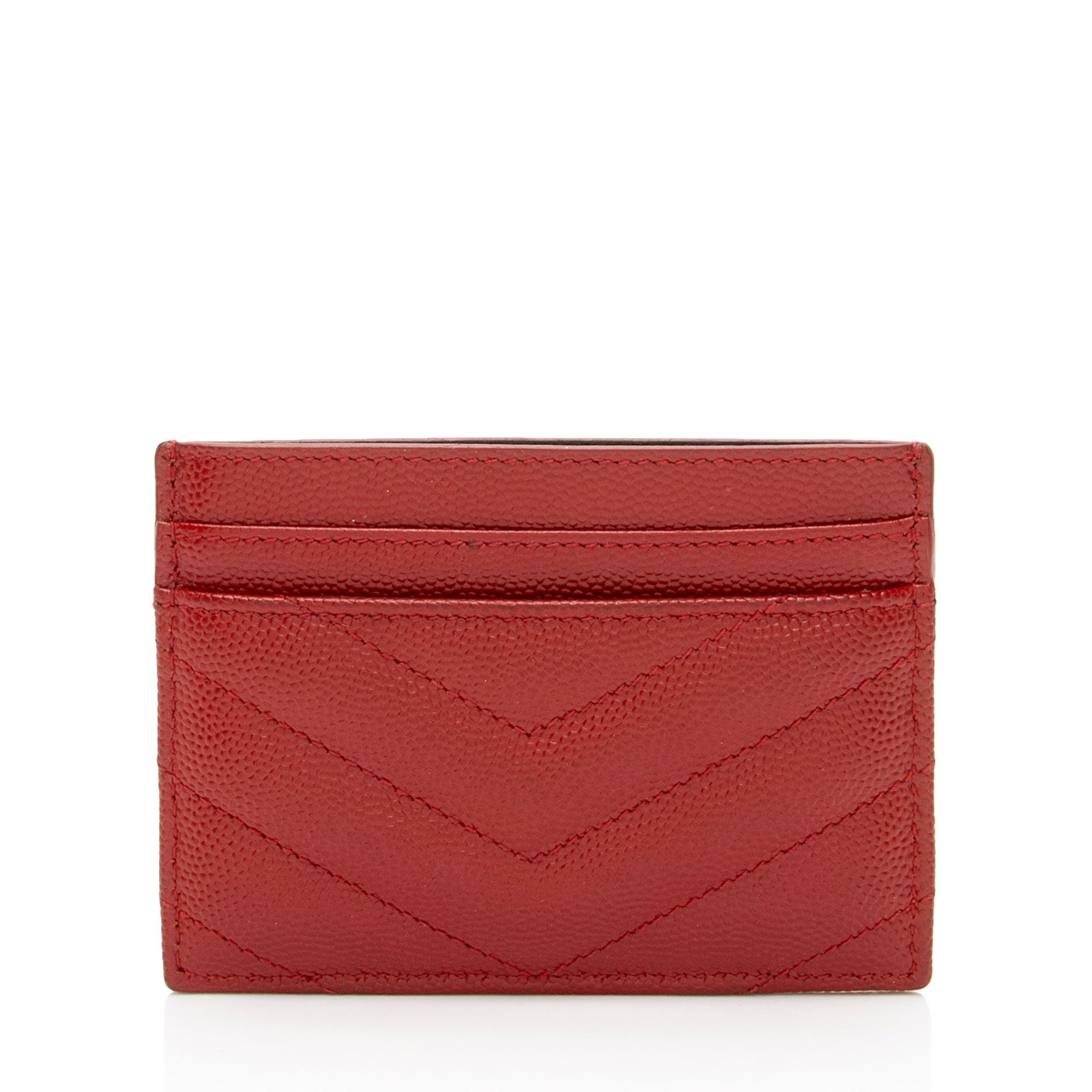 Saint Laurent Matelasse Grain de Poudre Monogram Card Case