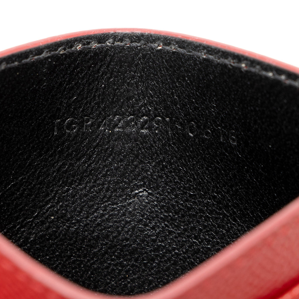 Saint Laurent Matelasse Grain de Poudre Monogram Card Case