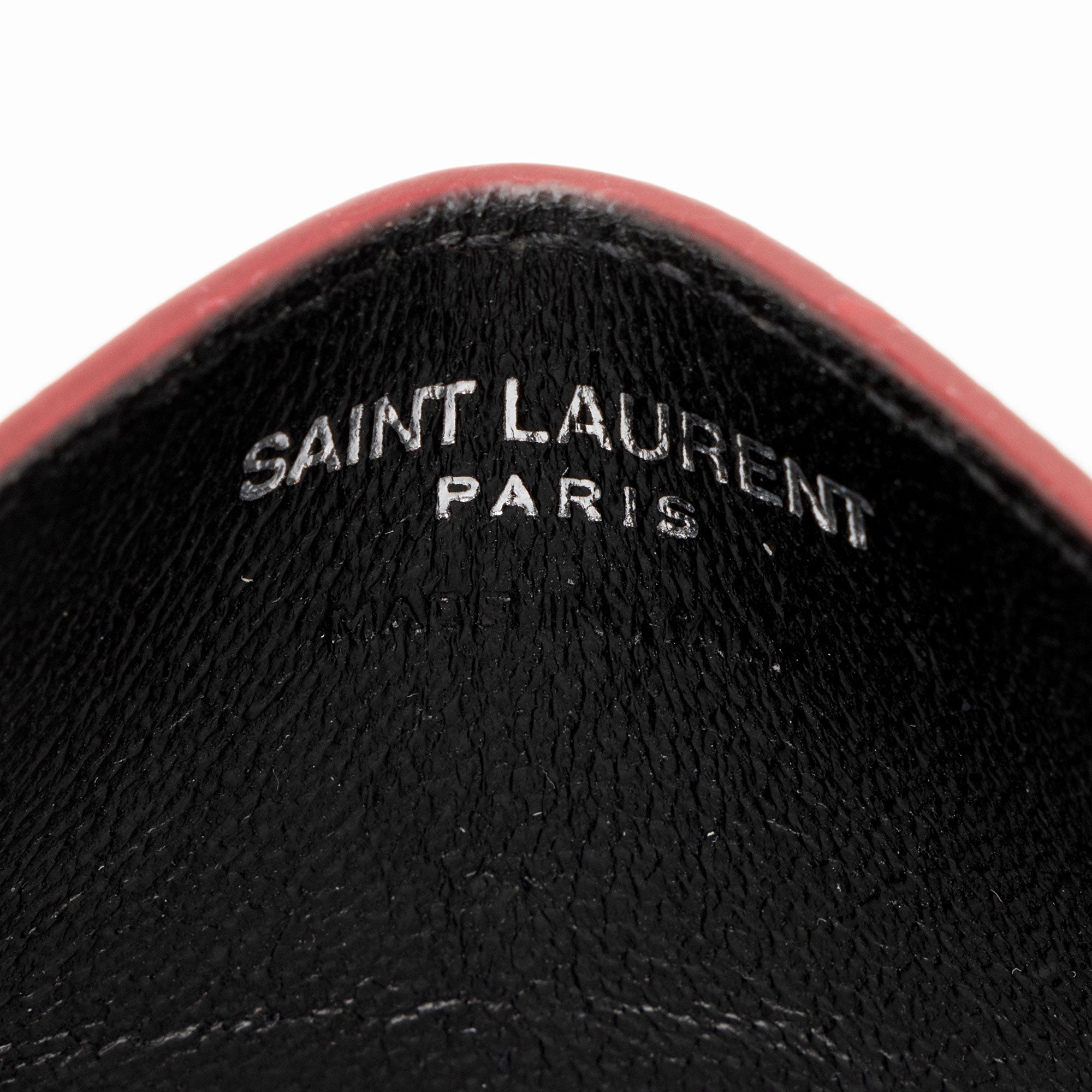 Saint Laurent Matelasse Grain de Poudre Monogram Card Case