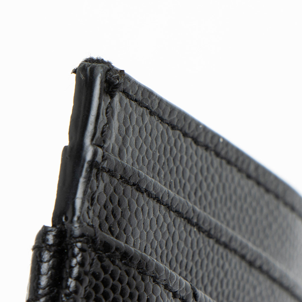 Saint Laurent Matelasse Grain de Poudre Monogram Card Case