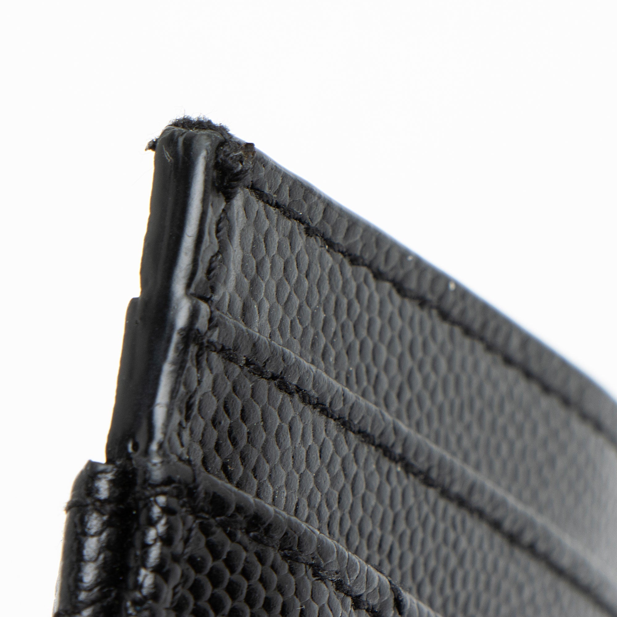 Saint Laurent Matelasse Grain de Poudre Monogram Card Case