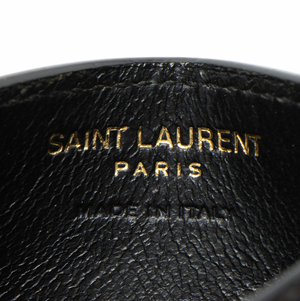 Saint Laurent Matelasse Grain de Poudre Monogram Card Case