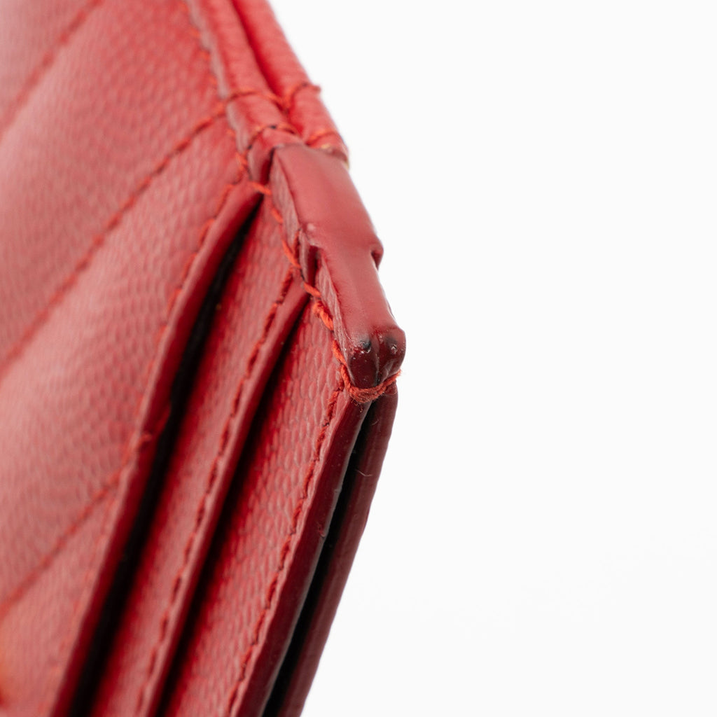 Saint Laurent Matelasse Grain de Poudre Monogram Card Case