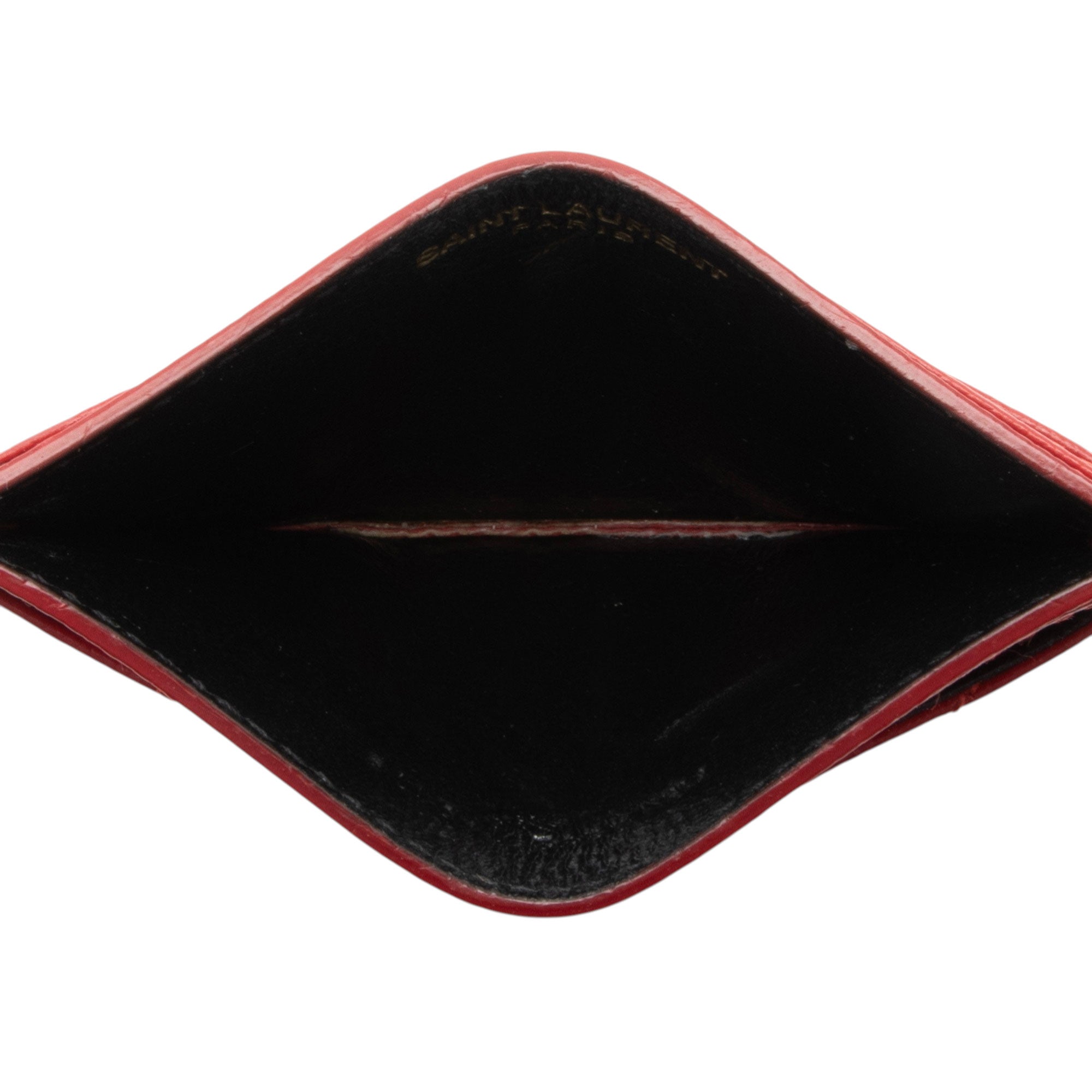 Saint Laurent Matelasse Grain de Poudre Monogram Card Case