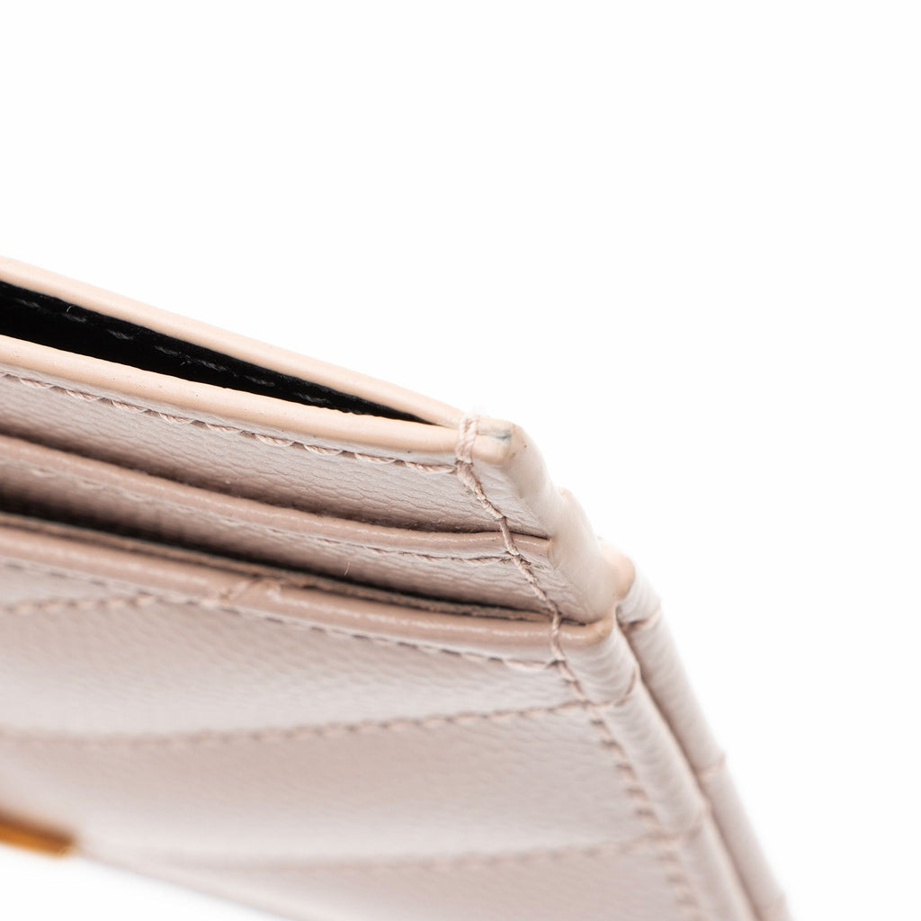 Saint Laurent Matelasse Grain de Poudre Monogram Card Case