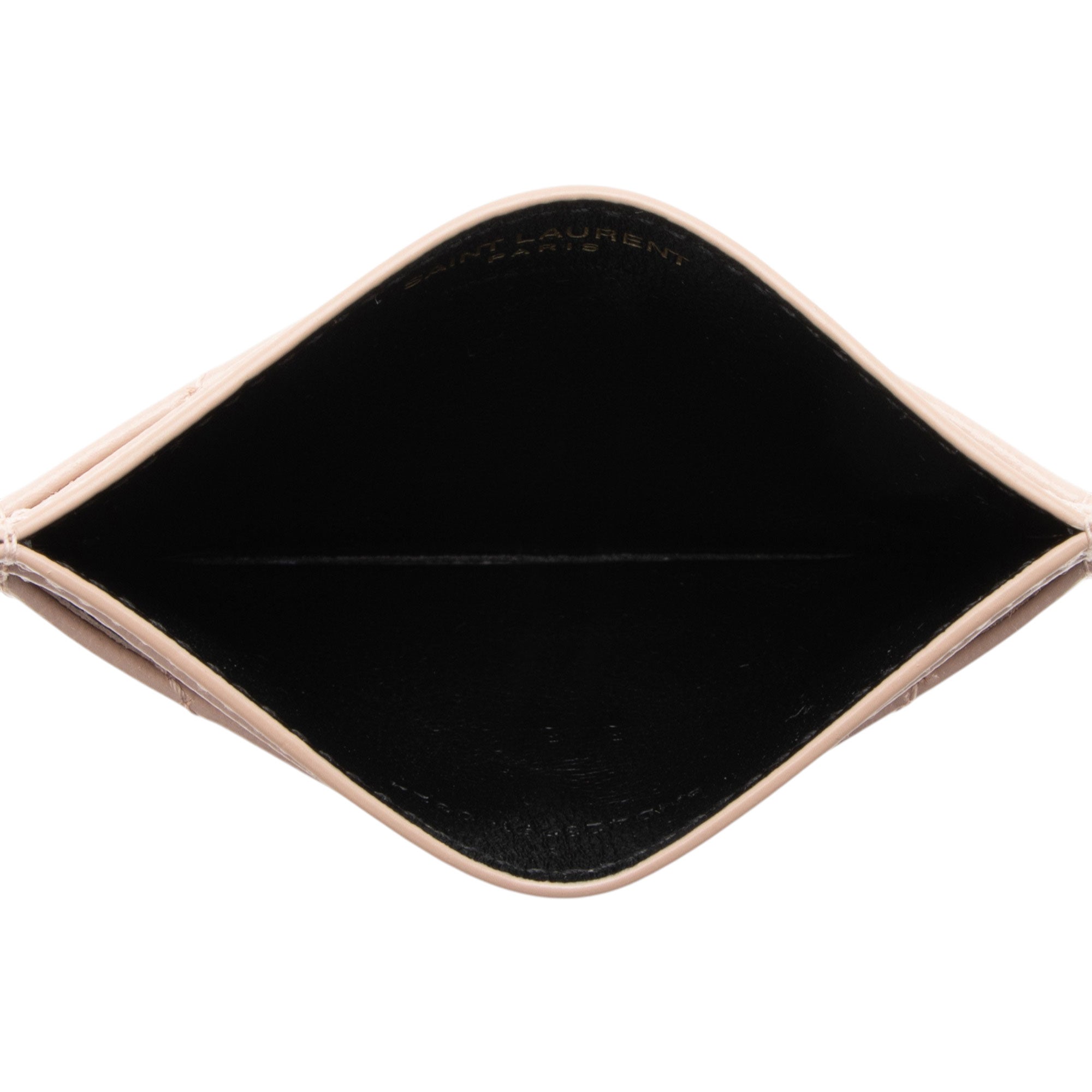Saint Laurent Matelasse Grain de Poudre Monogram Card Case