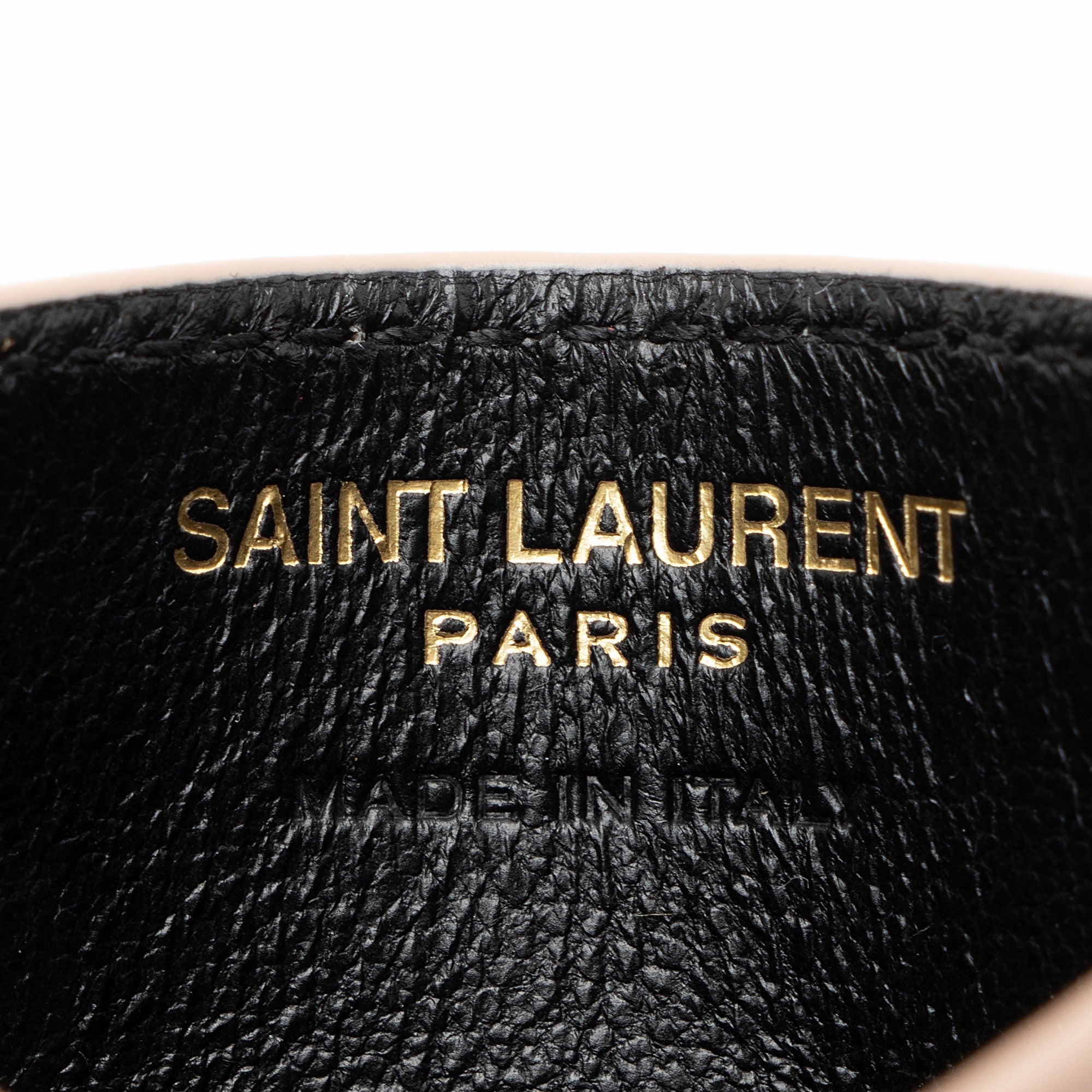 Saint Laurent Matelasse Grain de Poudre Monogram Card Case