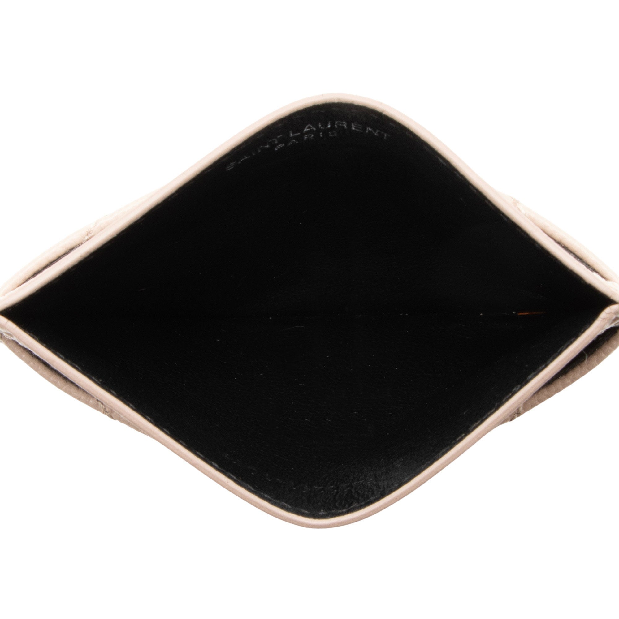 Saint Laurent Matelasse Grain de Poudre Monogram Card Case