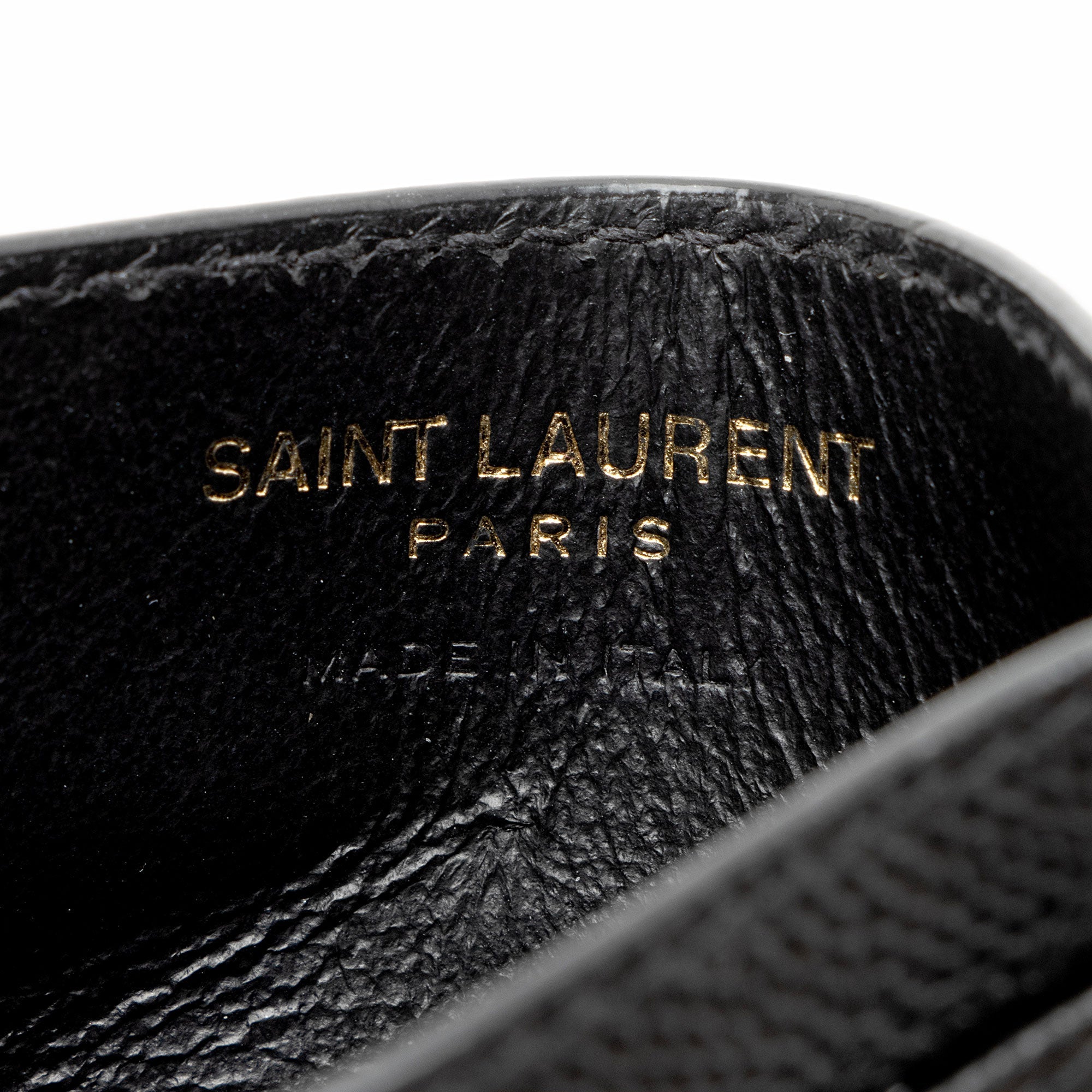 Saint Laurent Matelasse Grain de Poudre Monogram Card Case