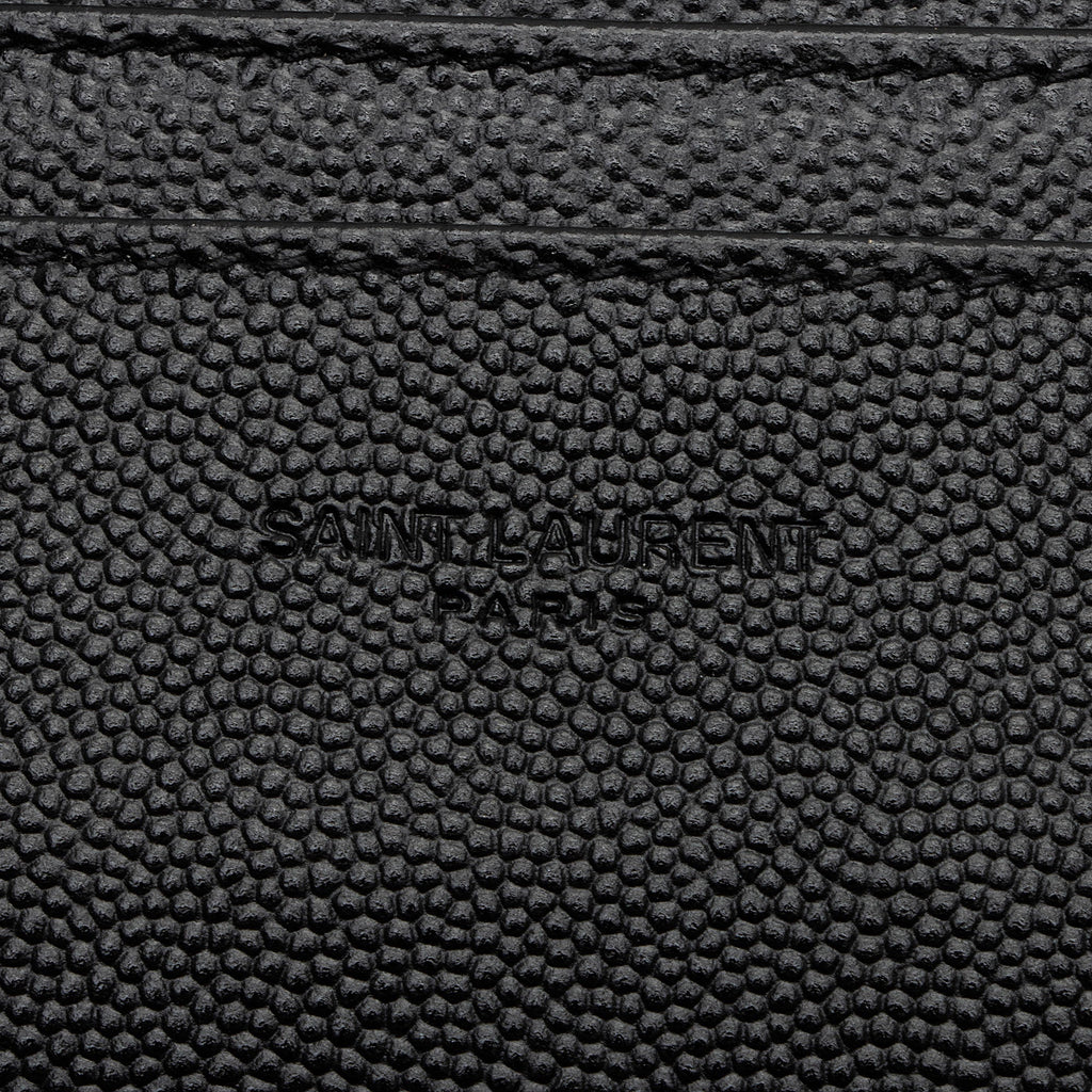 Saint Laurent Matelasse Grain de Poudre Monogram Cassandra Large Pouch (SHF-O12zWn)
