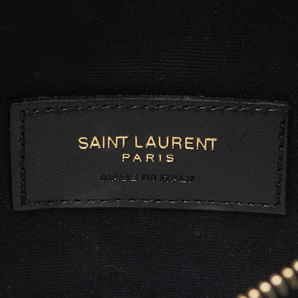 Saint Laurent Matelasse Grain de Poudre Monogram Cassandra Large Pouch (SHF-cEDDZ3)